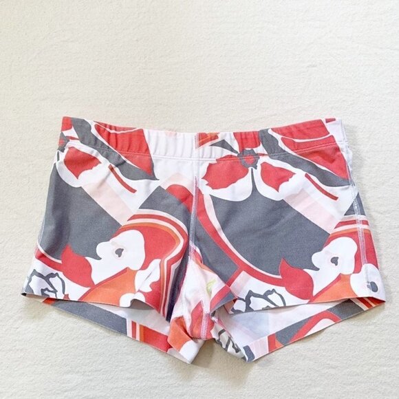 Roxy athletix patterned printed biker bike booty shorts - Size Medium - Picture 1 of 7